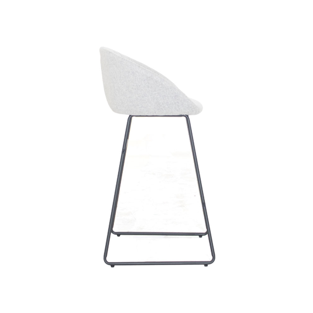 Barstool Jersey Tela Gris Claro